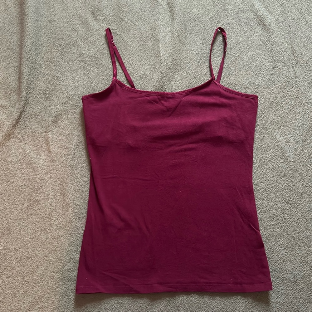 Maroon cami tank top